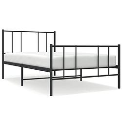 Foto van The living store bedframe klassiek - metaal - 207 x 95 x 90 cm - robuust en stijlvol