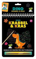 Foto van Krabbel & kras - dino - hardcover (9789464326482)