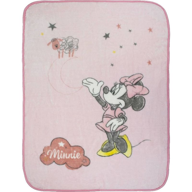 Foto van Disney babydeken minnie mouse 110 x 140 cm polyester roze