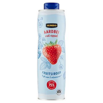 Foto van Jumbo fruitsiroop aardbei met appel 750ml