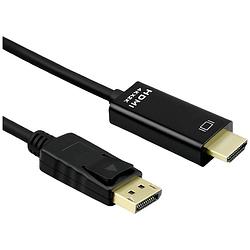 Foto van Roline displayport aansluitkabel displayport stekker, hdmi-a stekker 3 m zwart 11045997 displayport-kabel