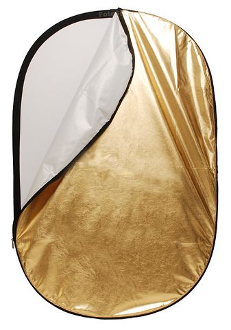 Foto van Linkstar reflectiescherm 2 in 1 r-90120gs goud/zilver 90x120 cm