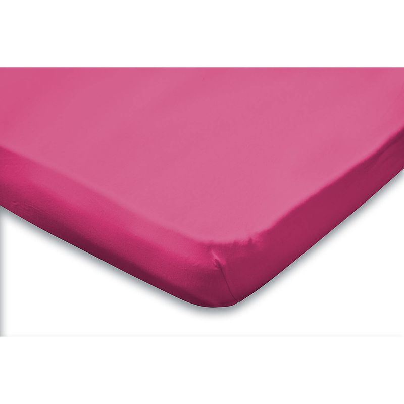 Foto van Elegance topper hoeslaken jersey katoen stretch - fuchsia 120/130/140x200cm