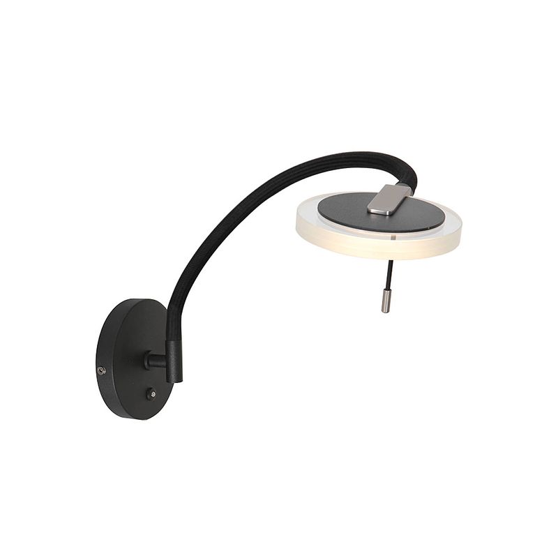 Foto van Steinhauer turound wandlamp - ingebouwd (led) - transparant en zwart