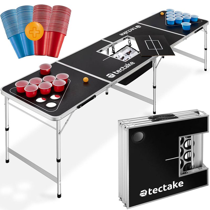 Foto van Tectake® - bierpongtafel brew battle - incl 100 bekers en 6 ballen