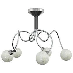 Foto van Infiori plafondlamp met glasbollen rond 5xg9