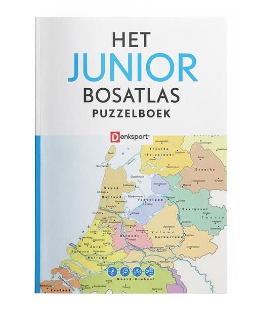 Foto van Denksport - junior bosatlas - paperback (9789493313552)