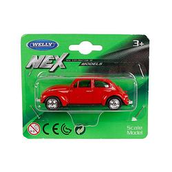 Foto van Toys amsterdam schaalmodel vw beetle 6,5 cm alu 1:60 rood