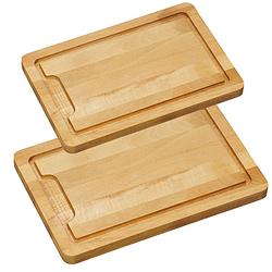 Foto van Beuken houten snijplanken voordeel set in 2 verschillende formaten - snijplanken