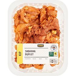 Foto van Bij 1 shoarma (voeg zelf toe)
 
 gratis pita broodjes | jumbo scharrelkip shoarma dijfilet 300g aanbieding bij jumbo