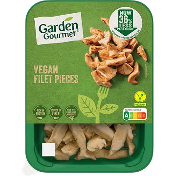 Foto van Garden gourmet vegan filet pieces 160g bij jumbo