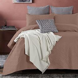 Foto van Bedsprei baltimore - bruin - 260x250 cm dreamhouse bedding - dekbed-discounter.nl