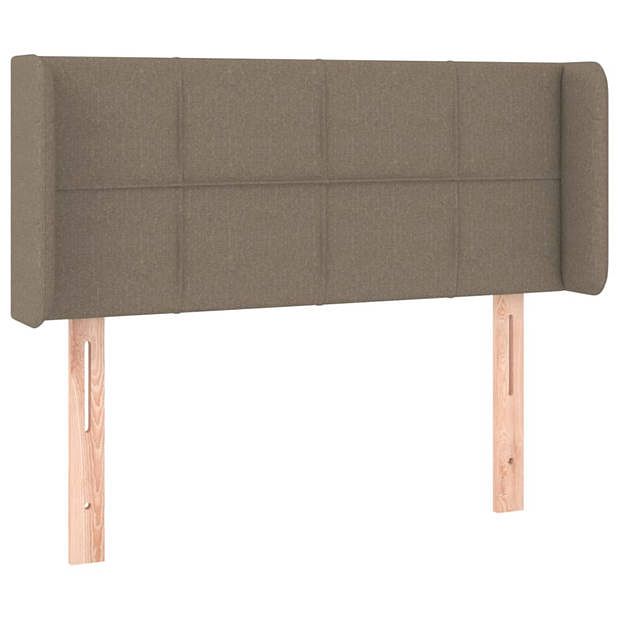 Foto van Vidaxl hoofdbord met randen 103x16x78/88 cm stof taupe