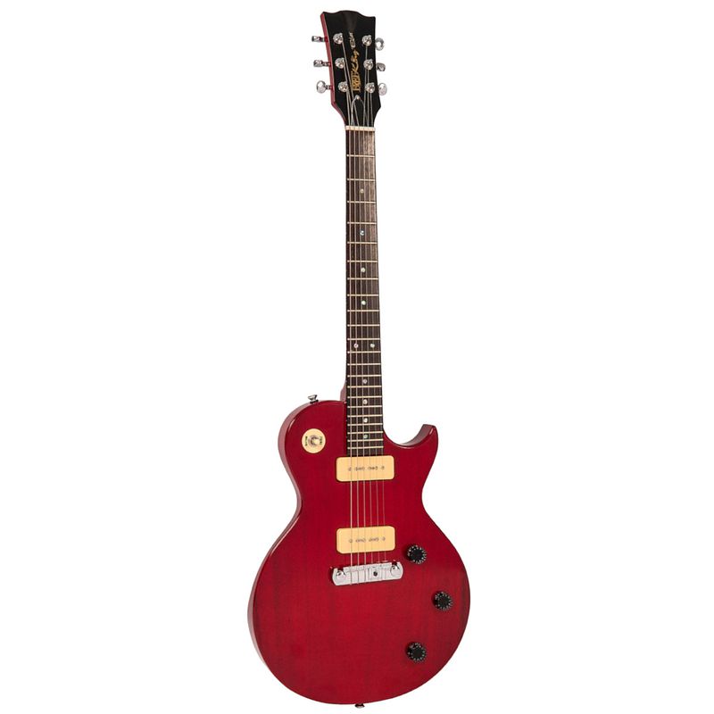 Foto van Fret-king black label eclat standard cherry red elektrische gitaar met gig bag