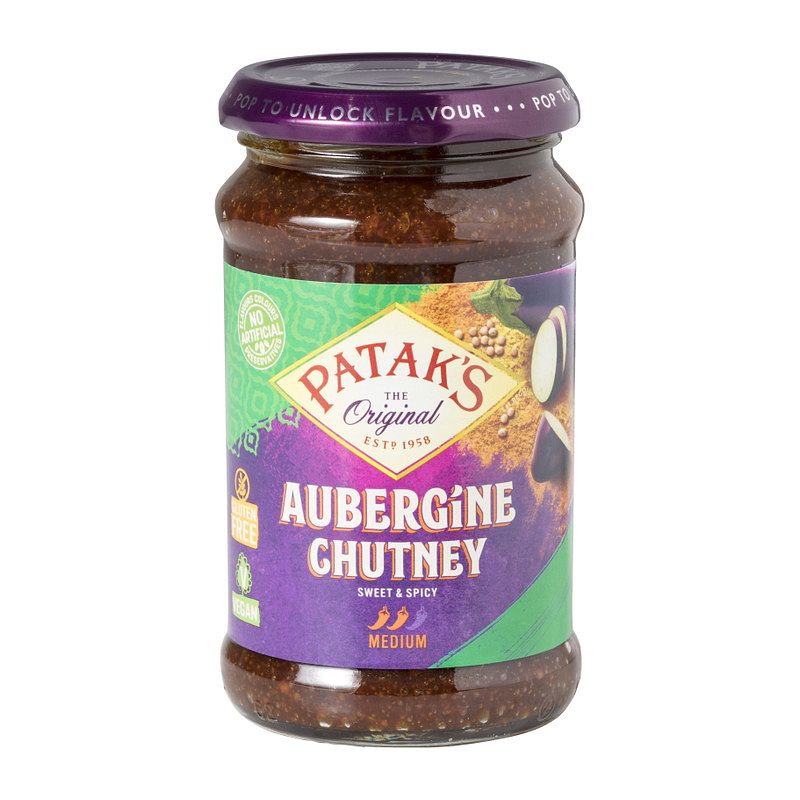 Foto van Aubergine chutney - patak'ss - 312 g