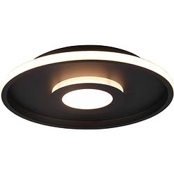 Foto van Led plafondlamp - badkamerlamp - trion asmaya - opbouw rond 35w - spatwaterdicht ip44 - dimbaar - warm wit 3000k - mat