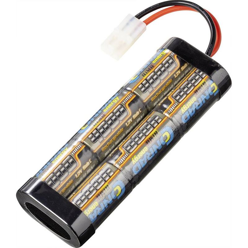 Foto van Conrad energy nimh accupack 7.2 v 4000 mah aantal cellen: 6 stick tamiya