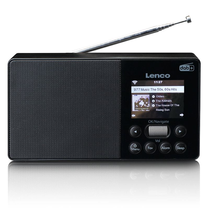 Foto van Internet, dab+ fm draagbare radio lenco pir-510bk zwart