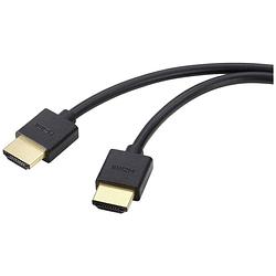 Foto van Speaka professional hdmi aansluitkabel hdmi-a stekker, hdmi-a stekker 3.00 m zwart ultra hd (8k), high speed hdmi, flexibel hdmi-kabel sp-11004220