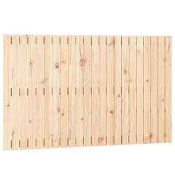 Foto van The living store houten wandhoofdbord - grenenhout - 140 x 3 x 90 cm - rustiek design