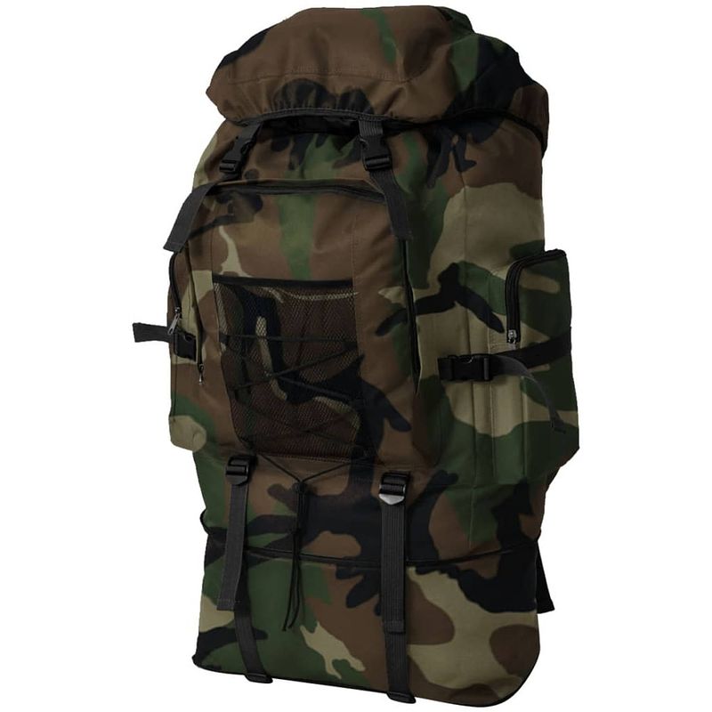 Foto van Vidaxl rugzak legerstijl xxl 100 l camouflage