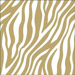 Foto van Ambiente servetten 20 stuks zebra stripes gold