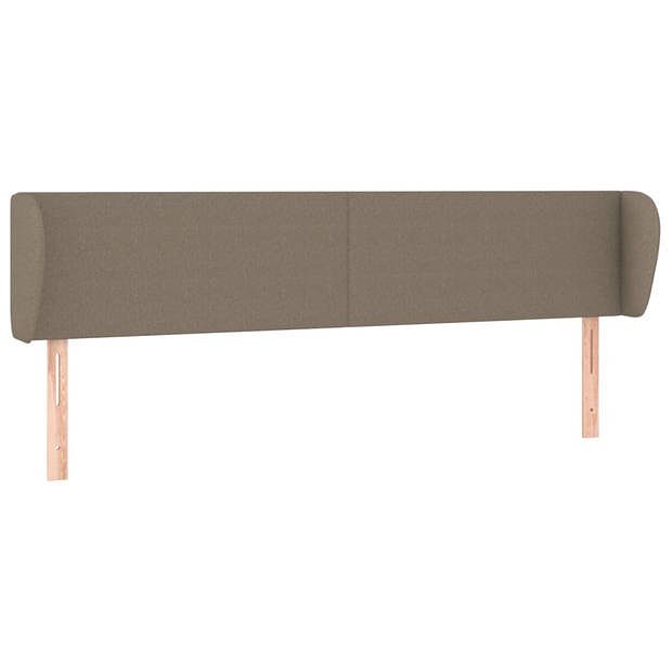 Foto van Vidaxl hoofdbord met randen 163x23x78/88 cm stof taupe