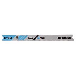 Foto van Bosch accessories 2608631511 decoupeerzaagblad u 118 a, basic for metal 3 stuk(s)