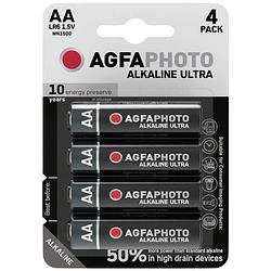 Foto van Agfaphoto ultra lr6 aa batterij (penlite) alkaline 1.5 v 4 stuk(s)