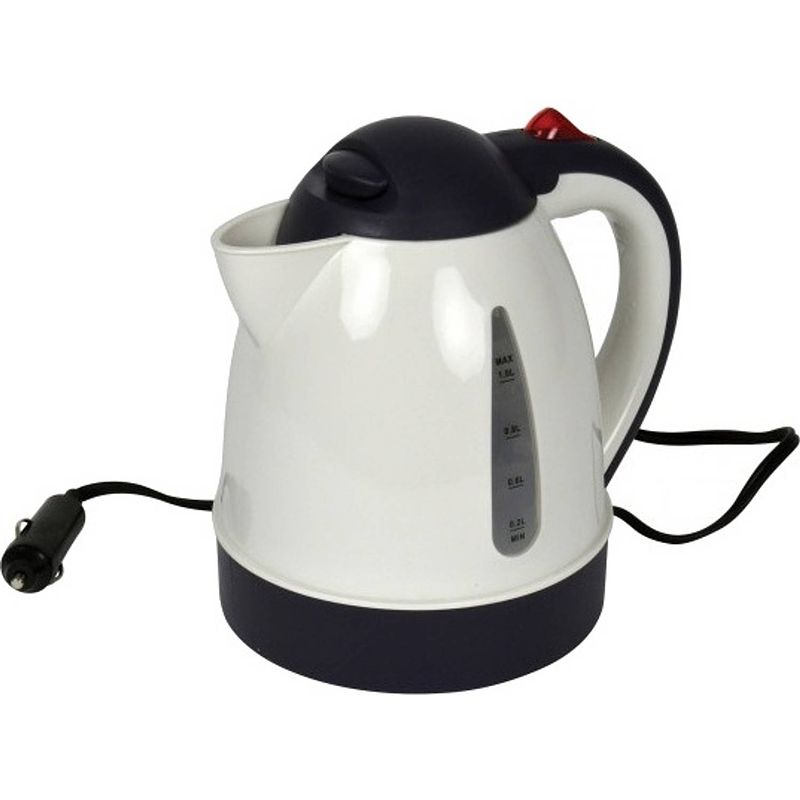 Foto van Carpoint waterkoker 12v 1 liter 17 cm wit