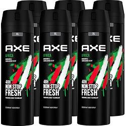 Foto van Axe deodorant bodyspray africa 6 x 200ml aanbieding bij jumbo | 30% korting