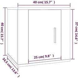 Foto van The living store televisiekastenset - - tv-meubels - 57x34.5x40 cm - 40x34.5x100 cm - grijs sonoma eiken