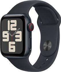 Foto van Apple watch se (2022) 4g 40mm midnight aluminium sportband m/l