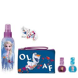 Foto van Frozen ii geschenkset - body spray 150 ml & manicurekit - met nagellak, nagelvijl & toilettas - ideaal kerstgeschenk!
