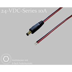 Foto van Bkl electronic dc-connector holle dc-stekker - vertind 5.5 mm 2.5 mm 1.5 m 1 stuk(s) single