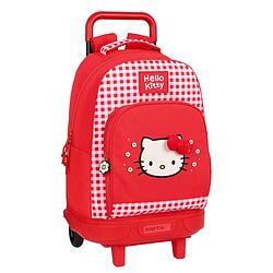 Foto van Schoolrugzak met wielen hello kitty spring rood (33 x 45 x 22 cm)