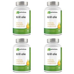 Foto van Perfectbody krill olie capsules 4-pack - 360 softgels