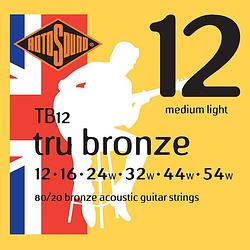 Foto van Rotosound tb12 tru bronze akoestische gitaarsnaren .012-.054w
