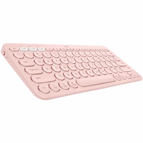 Foto van Logitech bluetooth toetsenbord k380 voor mac (roze)