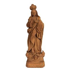 Foto van Clayre & eef decoratie beeld maria 19 cm bruin polyresin religious sculpture bruin religious sculpture