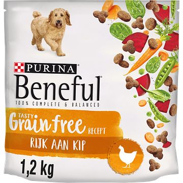 Foto van Purina® beneful® grain free rijk aan kip met groenten 1, 2kg bij jumbo