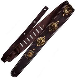 Foto van Richter 1568 motörhead concho guitar strap brown / old brass