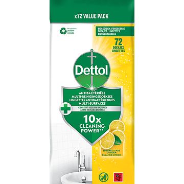 Foto van Dettol doekjes citrus 72 stuks bij jumbo