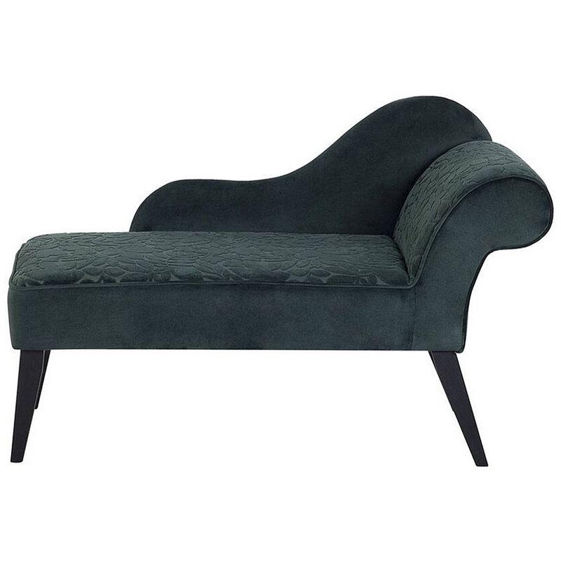 Foto van Beliani biarritz - chaise longue-groen-fluweel