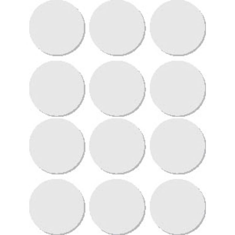 Foto van Apli ronde etiketten in etui diameter 25 mm, wit, 72 stuks, 12 per blad (2664)