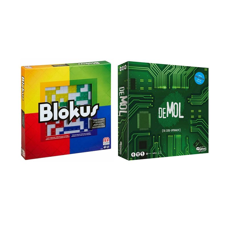 Foto van Spellenbundel - bordspel - 2 stuks - blokus & wie is de mol