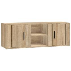 Foto van Vidaxl tv-meubel 100x31,5x35 cm bewerkt hout sonoma eikenkleurig