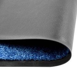 Foto van The living store deurmat - blauw - 120 x 90 cm - machine wasbaar - anti-slip pvc