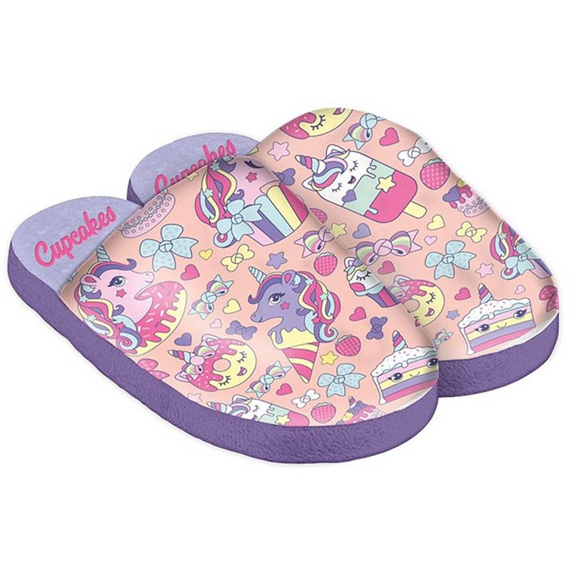 Foto van Kids licensing sloffen cupcakes meisjes polyester paars mt 38-39