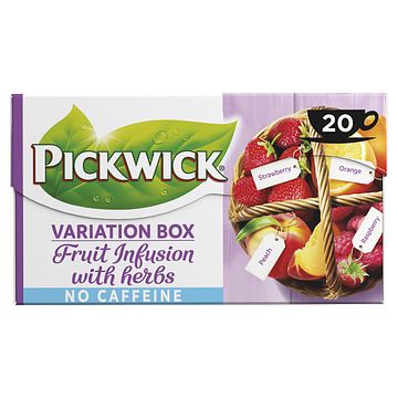 Foto van Pickwick fruit infusion variatiebox paars fruit thee 20 stuks bij jumbo